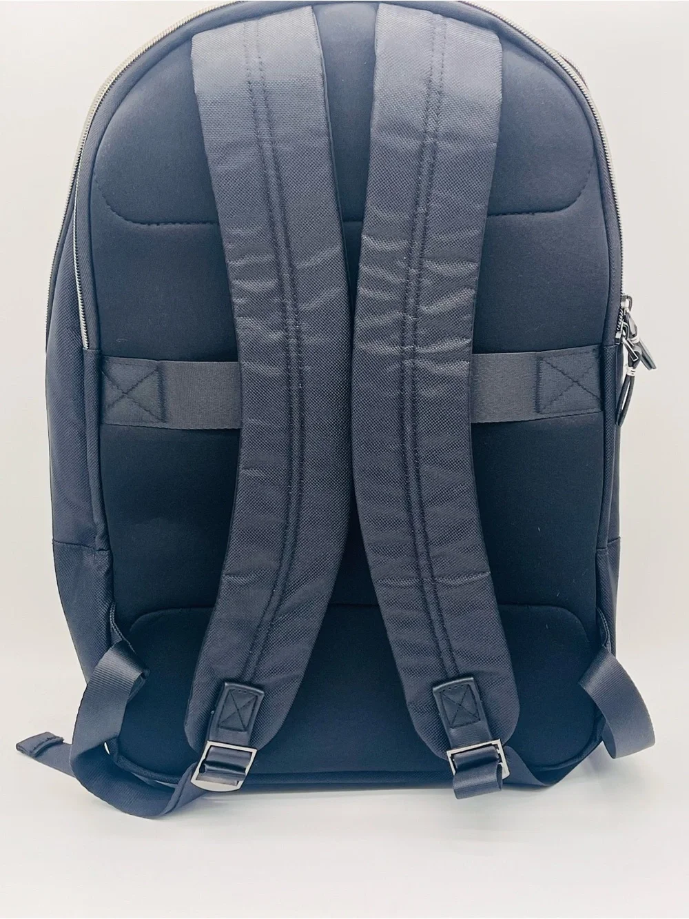 Travis & Wills Lennox Laptop 15" Black Travel Backpack Vegan Trolley Strap - Picture 4 of 11